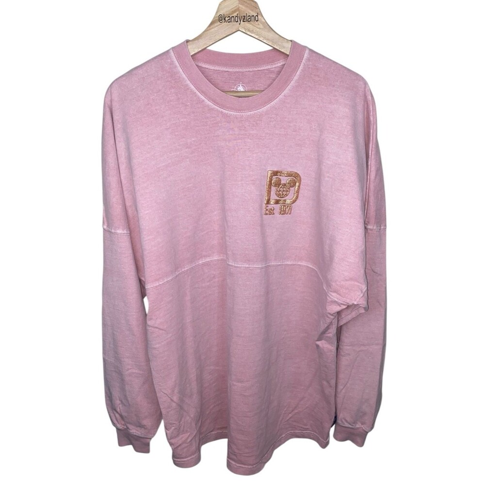 DISNEY Walt Disney World Spirit Jersey In Briar Pink and Gold